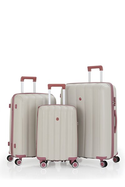 MÇS Mçs Üçlü Polipropilen Valiz Seti V305