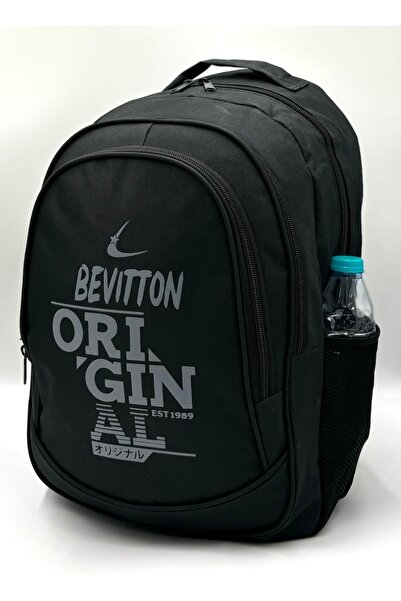 Bevitton Luxury Unisex Black Backpack Sport
