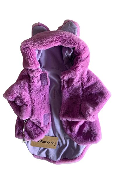 DoReDo-g Doredog Köpek Kıyafeti-tavşan Peluş Pembe Mont-peluş Sweat Çeket-ked...