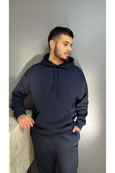KLC MODA Navy Blue Men's Combination Set