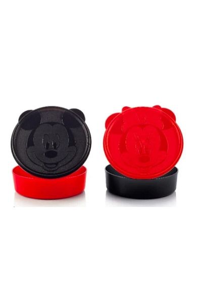 Tupperware Minnie & Mickey Mouse 2-Piece Food Storage Set (MULTI-PURPOSE PLATE AND STORAGE BOWL)