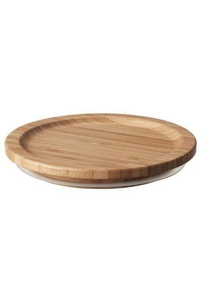 IKEA Storage Container Lid, Bamboo Round Bamboo Lid 14 cm