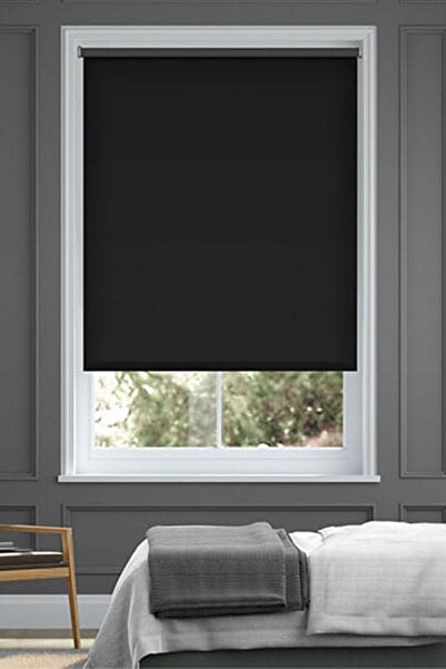 Taç Rüyaper Siyah Polyester Blackout Işık Geçirmez Karartma Stor Perde