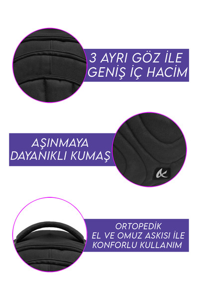 Storm Бумеранг Шкільний рюкзак з 3 відділеннями, водонепроникний