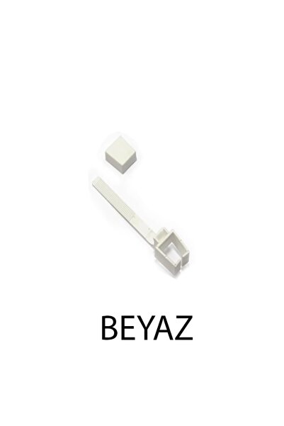 PERDE Mix Rustik Perde Korniş Ray Kelepçesi Ve Kapak  6 ADET