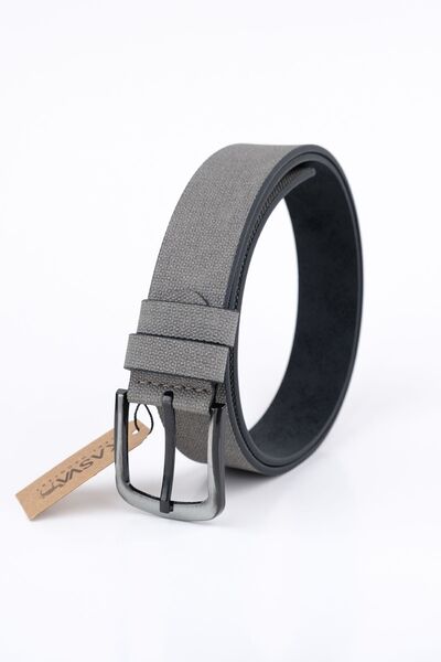 KASVA DERİ حزام رجالي - 4 سم، جينز وقماش متطابق