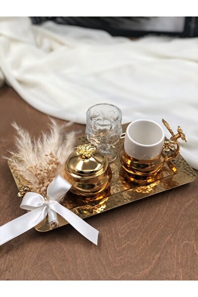 Masalsı Concept Damat Tepsisi Damat Kahvesi Sunum Tepsileri Söz Nişan Kız İsteme Kahve Fincanı