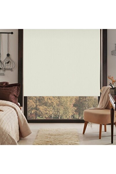 Taç Rüyaper Krem Blackout Karartma Işık Geçirmeyen Stor Perde