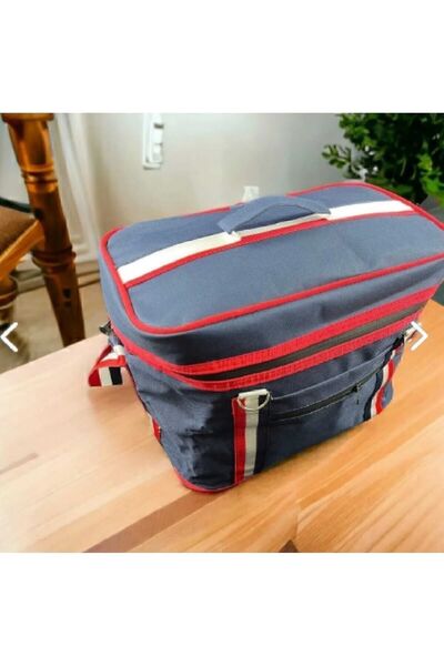 Generic Brand 20-24,9 L English Home Thermal Picnic Bag Navy Blue