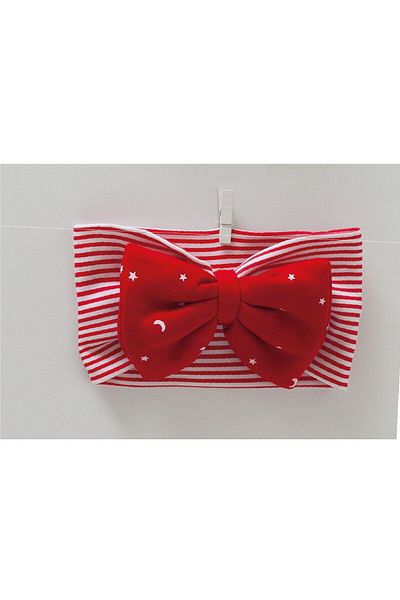 Caramell 100% Cotton Baby Girl Bow Bandana New Year Themed Red Baby Christmas