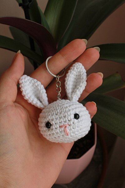 Naz Amigurumi سلسلة مفاتيح أرنب أميجورومي