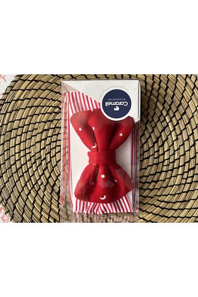 Caramell 100% Cotton Baby Girl Bow Bandana New Year Themed Red Baby Christmas