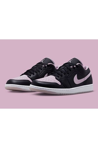 Nike Air Jordan 1 Low SE Black Iced Lilac Purple...