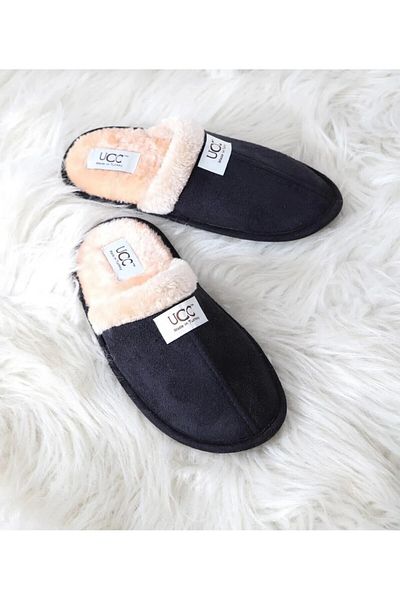 WOSSE Παντόφλες σπιτιού Unisex - Σχέδιο με μαλλί εσωτερικά