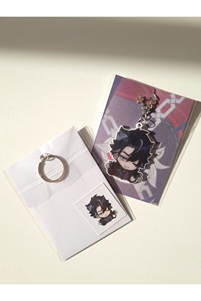 Yenaplanner Genshin Impact Wriothesley Bag Ornament/Keychain (1 Pcs)
