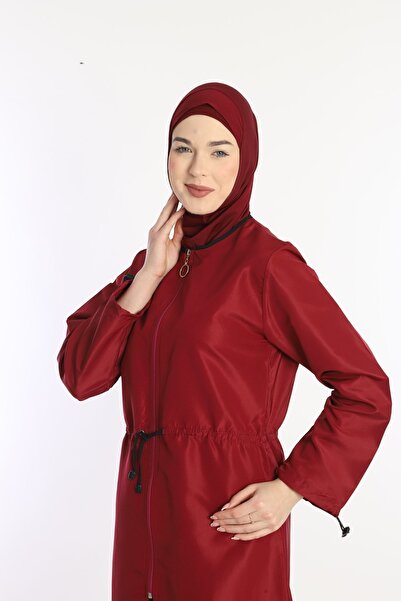 Sonne's Plum 4 Pieces - Water Repellent Fast Drying Zippered Hijab Swimsuit