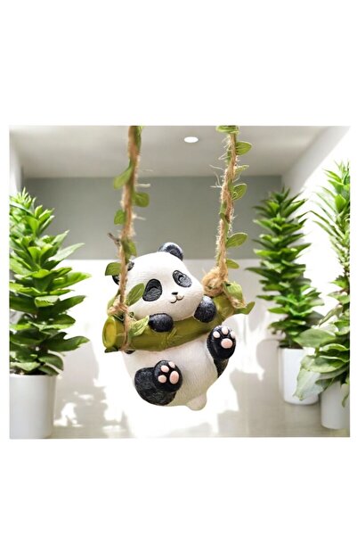 evdeki atölyem Sallanan panda balkon duvar süsü