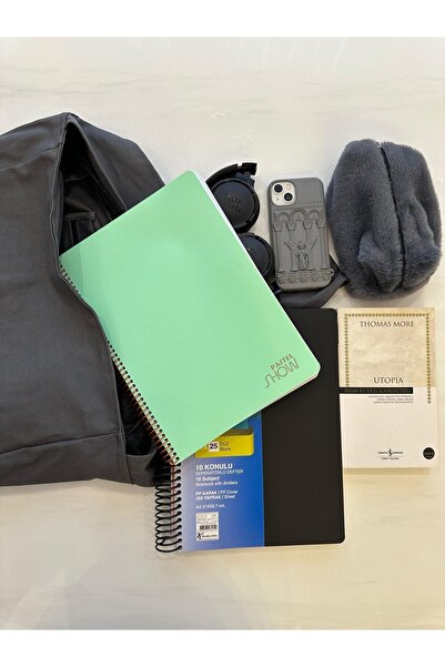 Fluffy Turkey Класична сумка з канвасу сірого кольору The School Bag Сумка через плече та на плече (ДОВЖИНА 27 X ШИРИНА 35)