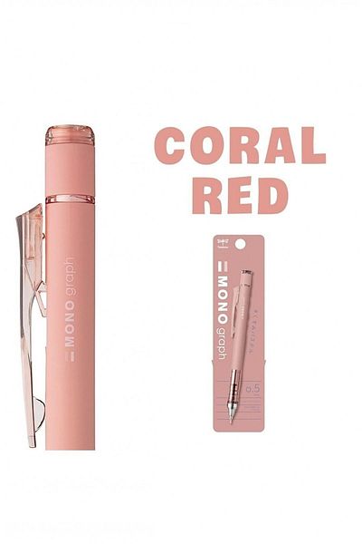 Tombow Mono Graph Faded 0.5mm Mechanical Pencil - Coral