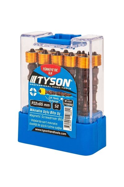 Genel Markalar Mıknatıs Uçlu Bits Uç Pz 2x65mm 10 Adet - Çift Yönlü