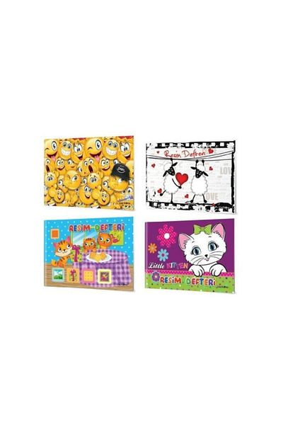 ÇINAR DEFTER Çınar Dizayn 25x35 Medium Size Checked Copart Picture Book 2 Pieces