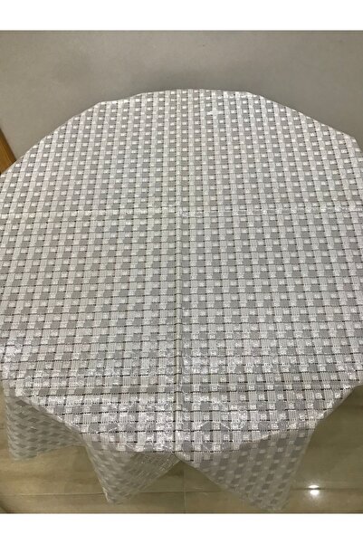 yukselhalimefrusat مفرش طاولة دائري بنمط شفاف بقطر 135 سم