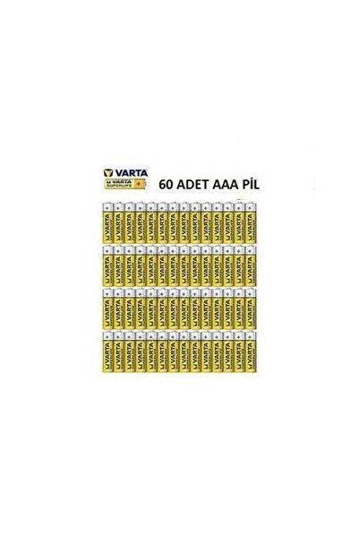 Varta Superlife Çinko Karbon Aaa 60 Adet 2'li Shrink
