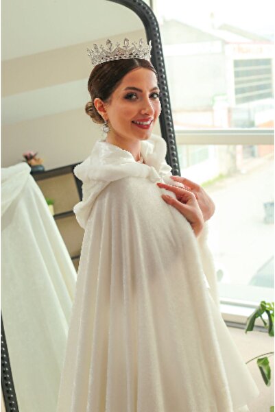 Sed da Exclusive Velvet Furry Bridal Cape, Bridal Fur, Princess Cloak