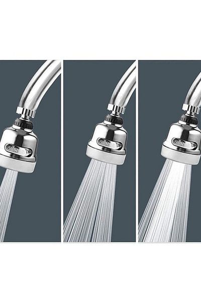 MFS 3 Function Water Saving Faucet Spout Water Saving Fountain Spout (Grey)
