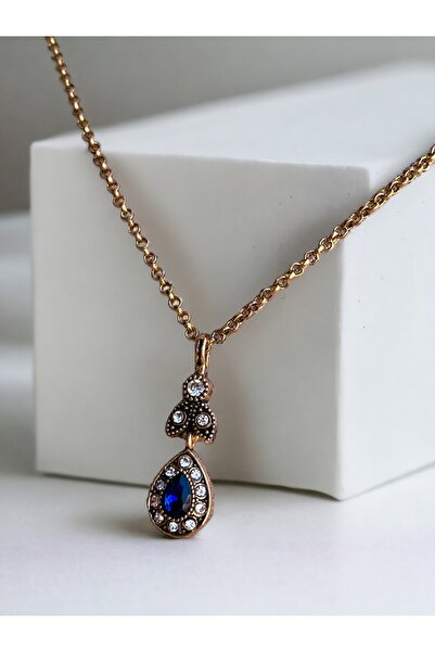 FAYRA ACCESSORIES قلادة قطرة الماء الصغيرة من حجر الكريستال