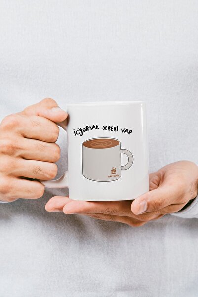 gavebutik When We Drink Have Bi Reason" Printed Mug Cup - Valentine's Day Gift