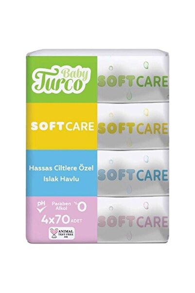 Baby Turco Softcare Islak Havlu 4 x 70 Adet