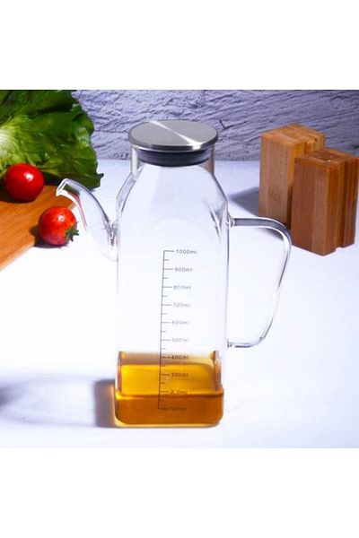 Kosova CAM-1253 Borosilicate Glass Oil Bottle 1000 ML