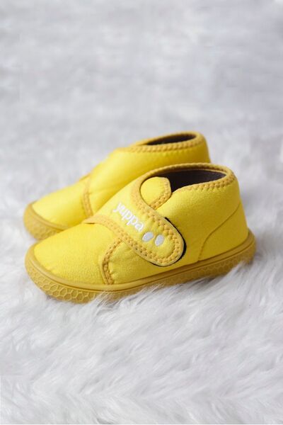 Yuppa Cool Sarı Unisex Çocuk Panduf Ev Kreş Ayakkabısı