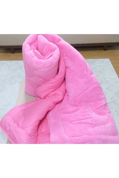 GENÇEV HOME COLLECTİONS Pink Double Welsoft Quilt - 195x215 Cm