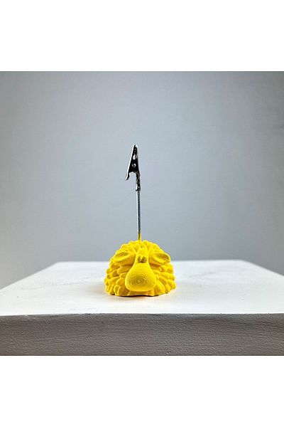 oasis decoration Yellow Lamb Note Holder