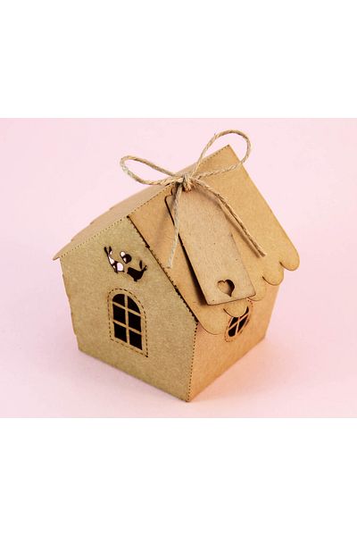 Tasarım Şeker 25 Pieces Henna Cookie Candy and Gift Boxes - Cute Home Kraft Box