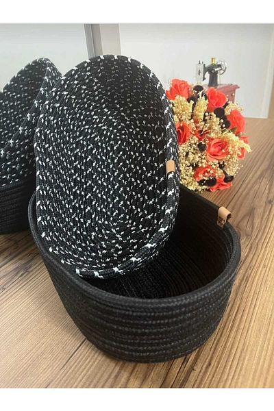eftlyhome 9 Height 30x19 - 8 Height 27x17 2-Piece Basket Set - Organized Gift Dowry Box