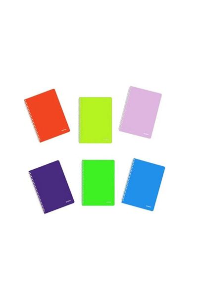 Mopak 72 Sheets Checkered A4 Plastic Cover Spiral Notebook 1 Piece