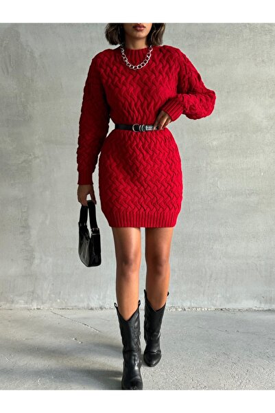 Nosia Casual Knitwear Tunic - Cross Knitted