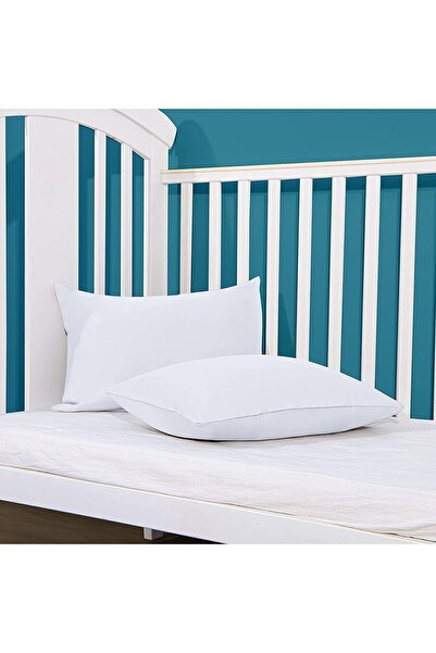 İz Concept Iz Premium 2li Set Beyaz Bebek Yastık Kılıfı 35x45 %100 Pamuklu Kapaklı - Baby Pillow Cover