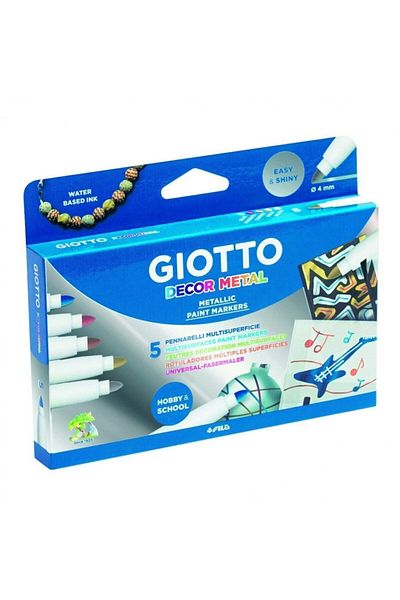 Giotto Decor Metal Metal Felted Paint for All Surfaces 5 Colors