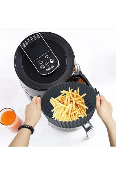 My Easy Shop Black Silicone Airfry Cooking Bowl Compatible with All Airfryers...