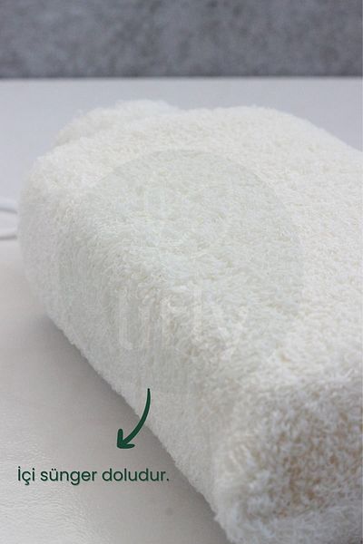 lifly 100% Natural Cotton Bath Sponge - Bath Shower Sponge - Shower Scrub - Bath Body Sponge Plenty of Foam