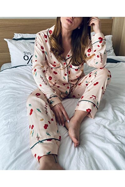 Moda Clubu Satin Long Sleeve Pajama Set