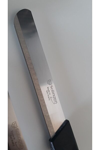 Solingen 3 Ebruli Siyah Meyve Bıçağı, Düz Soyacak Ve Mikro Tırtıklı Doğrama Bıçağı Seti