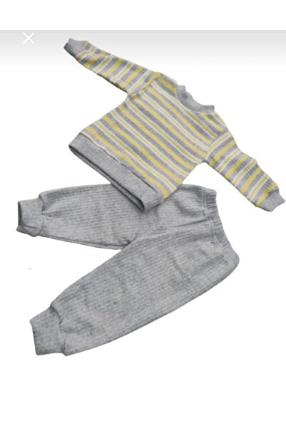 PİRİNÇ BEBE Bebek kışlık fitilli ikili takım