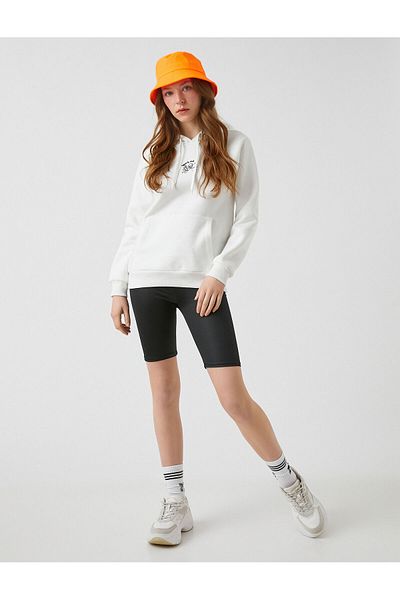 Koton Minimal Printed Hoodie