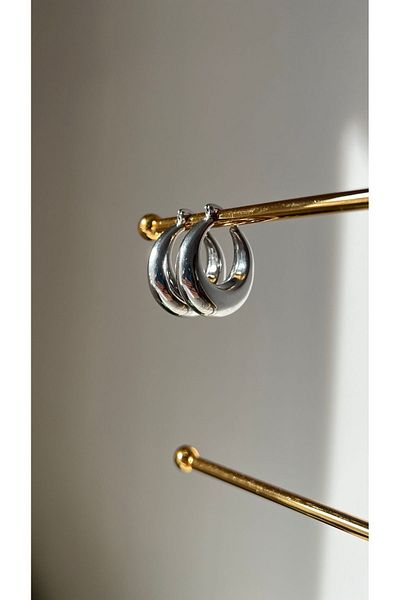Ebru Atelier INFRARED STAINLESS STEEL RING EARRING