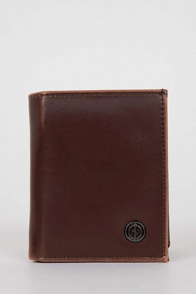 DeFacto Men's Faux Leather Dfc Wallet